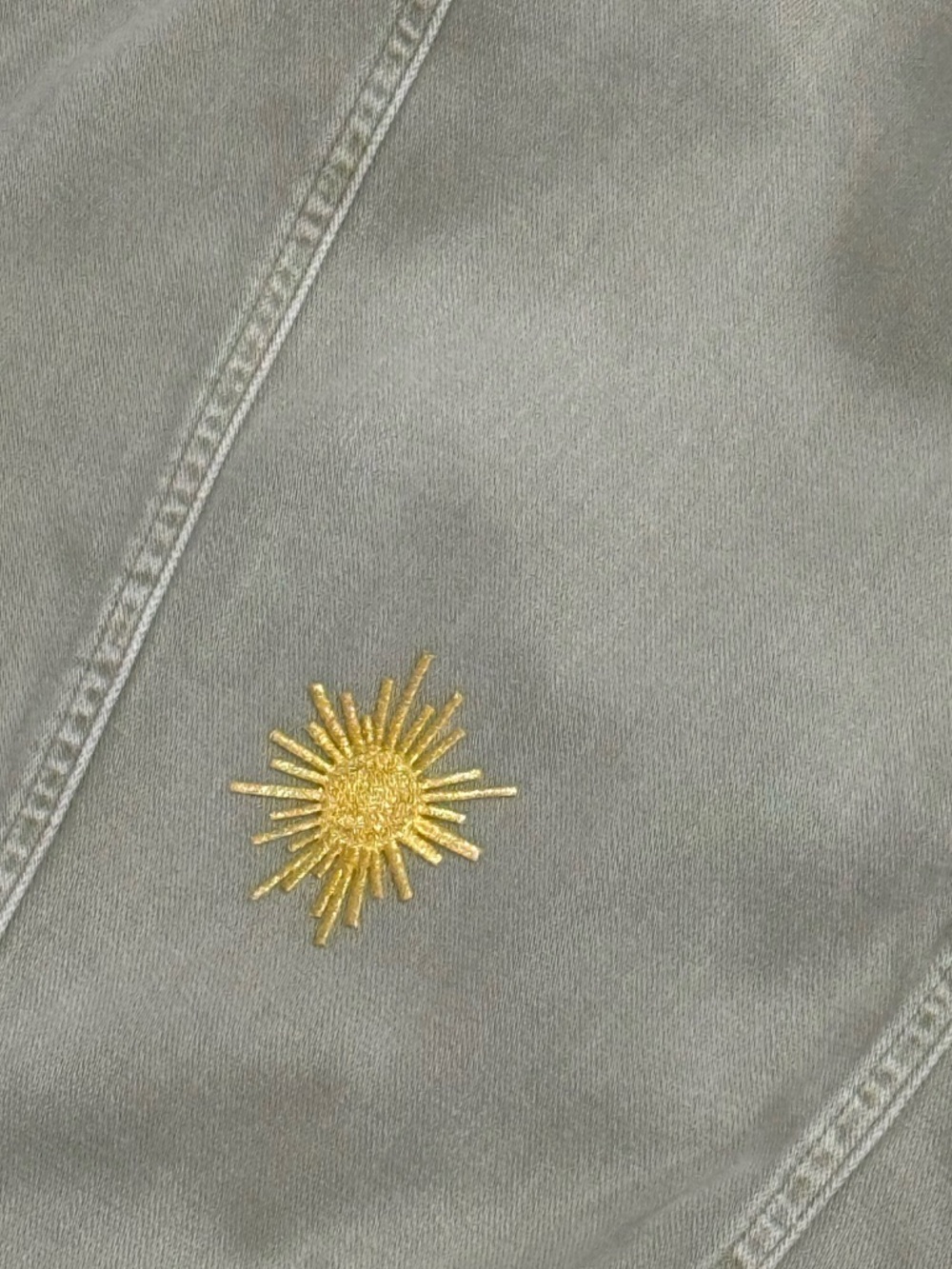 Free People We The Free Embellished Silverton Pull-On Barrel Jeans In Aloe - Picture 6 of 15